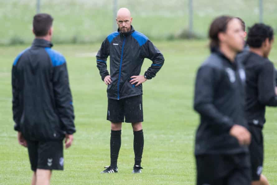 Erik ten Hag is the best coach I have played under – these are the reasons why | Erik ten Hag 2 Erik ten Hag at an FC Utrecht training session in July 2017.