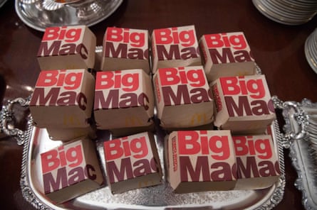 Big Macs proudly offered by the president