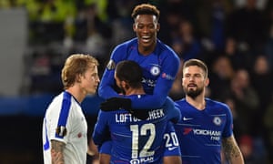 Chelsea 3 0 Dynamo Kyiv Europa League Last 16 First Leg As It Happened Football The Guardian