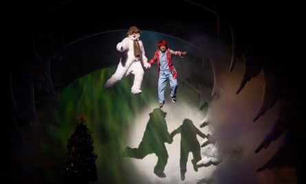Walking in the air.