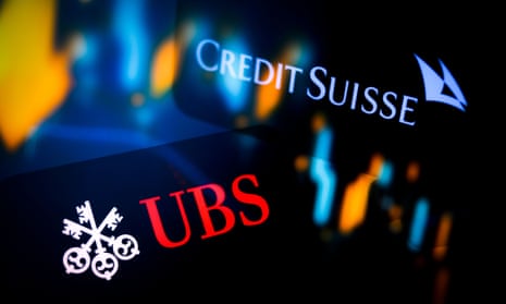 UBS and Credit Suisse logos 