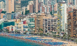 Money over morality … Levante Beach, Benidorm.