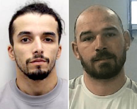 Brahim Kaddour Cherif, left, and William Smith who were released in error from HMP Wandsworth