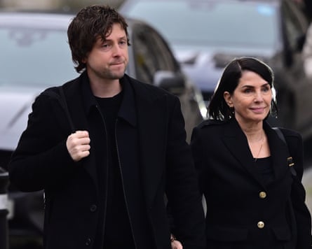 Sadie Frost and her son, Finlay Munro Kemp, arrive in court