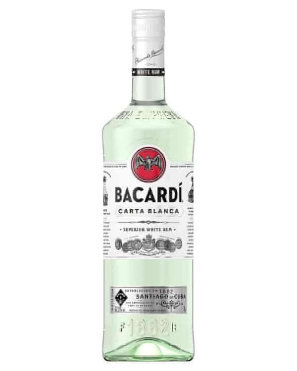 Bottle of Bacardi Carta Blanca Rum