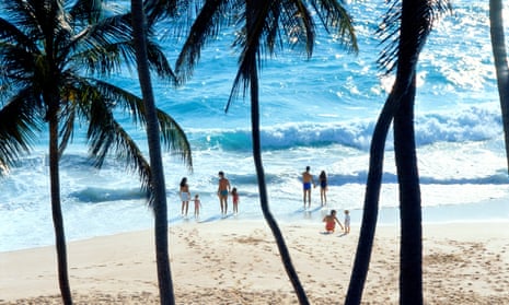 Barbados beach scene