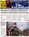 Guardian front page, Wednesday 20 January 2021