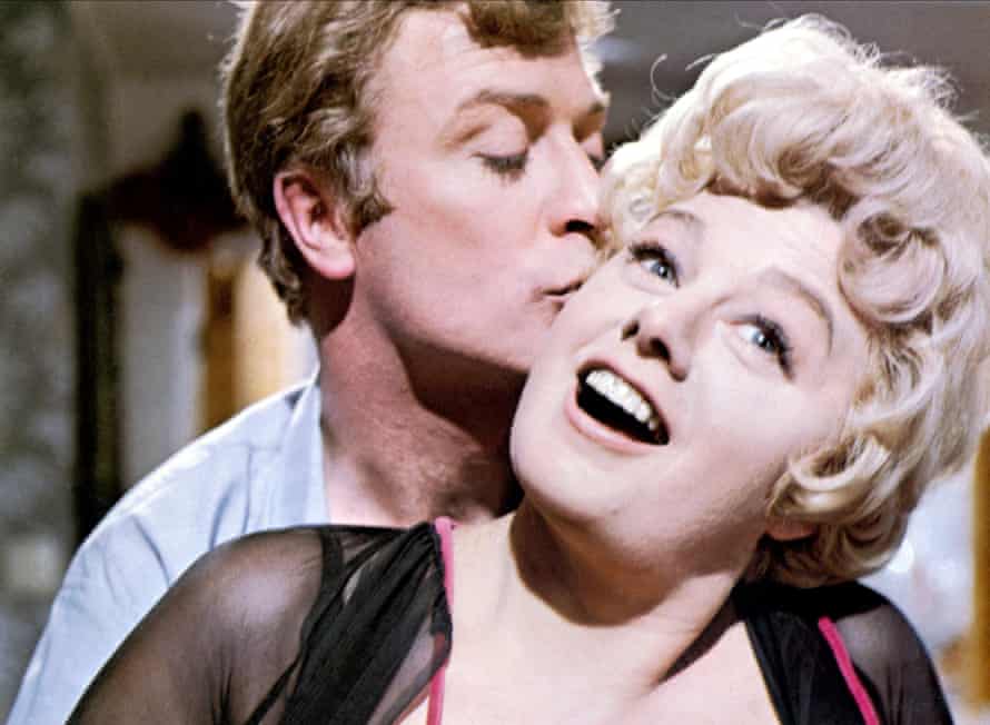 With Shelley Winters in Alfie.