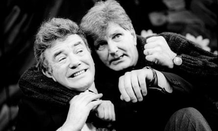 Albert Finney, left, and Stephen Moore in Reflected Glory by Ronald Harwood at the Vaudeville theatre, 1992.