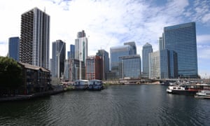 A general view of the Canary Wharf skyline. 