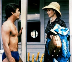 Mel Gibson and Piper Laurie in the Australian romantic drama film, Tim.