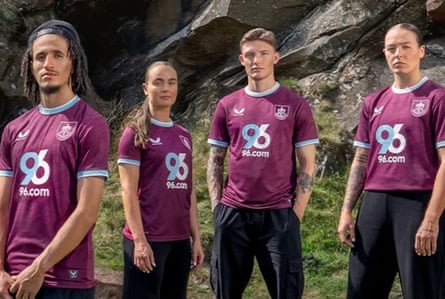 Castore’s caller Burnley creation – claret pinch a topographical pattern