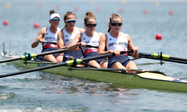 The Team GB women’s four race in their heat. Matthew Pinsent has warned ‘rowing will get pushed aside’ due to BBC coverage restrictions.