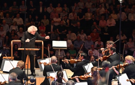 Simon Rattle with the LSO at the Barbican last week.