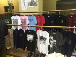 T-shirts in the Morrissey pop up shop