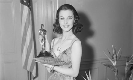 Vivien Leigh with her best actress Oscar for Gone With the Wind in 1940 … it later sold for $536,000.