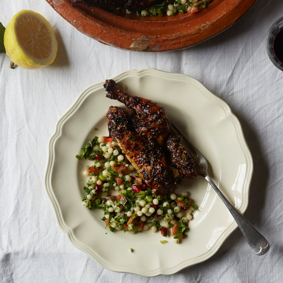 Palestinian Recipes For Maftoul Tabbouleh And Za Atar Chicken