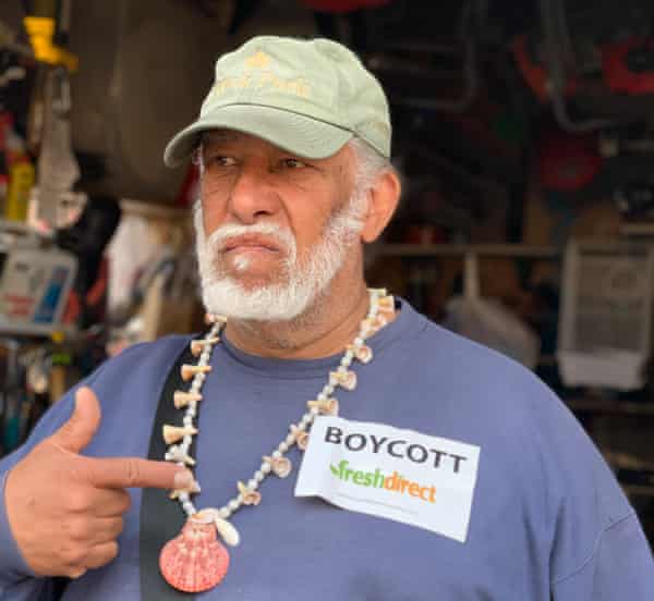 Daniel Chervoni in the community garden he tends in South Bronx.