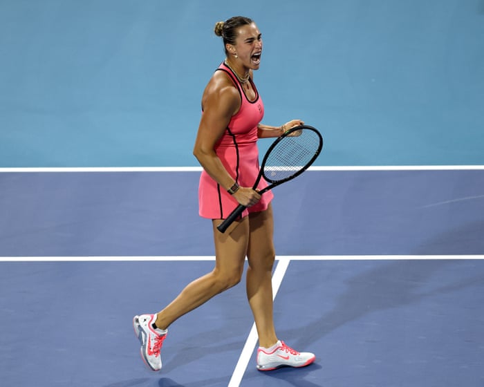 Aryna Sabalenka sinks Rybakina to set up Miami Open final showdown with Gauff