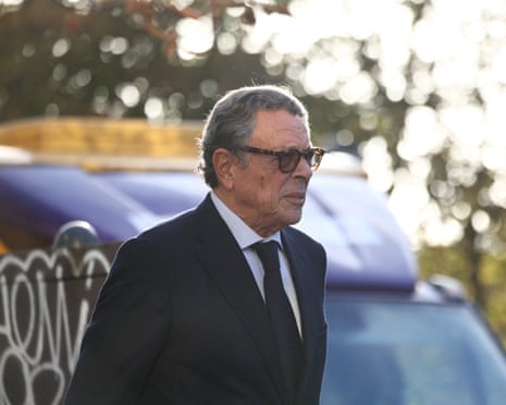 Laywer of Nicolas Sarkozy, Jean-Michel Darrois as the car carrying former French President Nicolas Sarkozy arrives at La Santé prison in Paris, France, on 21 October 2025.
