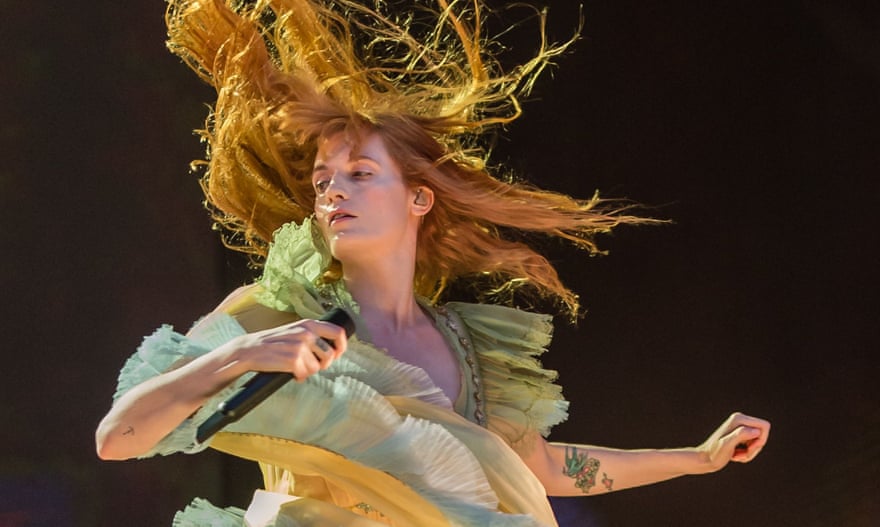 ‘I am still trying to understand what makes young women go to war with themselves’ ... Florence Welch performing in Hyde Park, London, 13 July 2019.