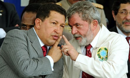 Presidents Hugo Chavez, left, of Venezuela and Luiz Inácio Lula da Silva of Brazil, pictured together in 2007.