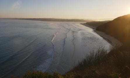 'It feels like another country': a car-free break in west Cornwall | cornwall holidays 1 The view from train window near St Ives.