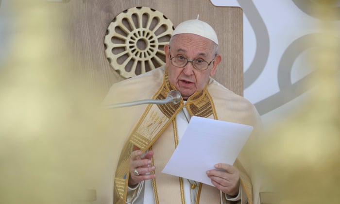 Pope Francis celebrates Holy Mass in the southern Italian city of Matera on 25 September 2022. EPA/VATICAN MEDIA