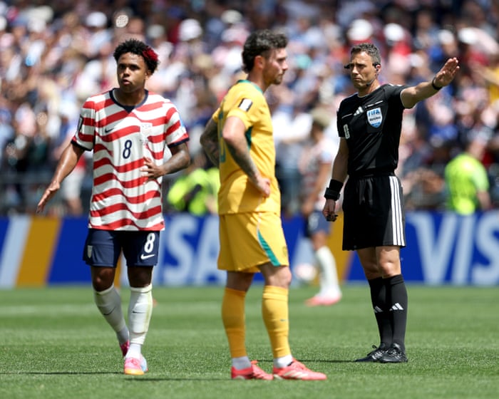 Socceroos aggrieved by referee’s ‘stinker’ in World Cup defeat to USA