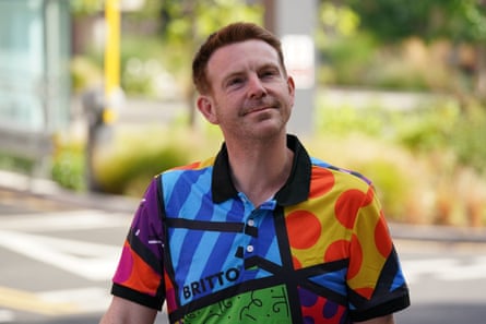 Belfield arrives at court in August.