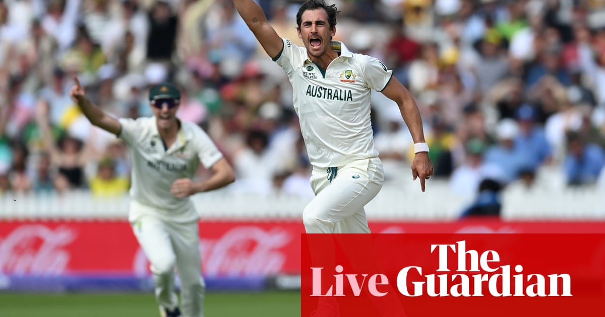 South Africa v Australia: World Test Championship final cricket, day one – live South Africa v Australia: World Test Championship final cricket, day one – live