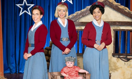 Healthy lineup … Laura Main as Shelagh Turner, Helen George as Trixie and Leonie Elliott as Lucille Anderson.