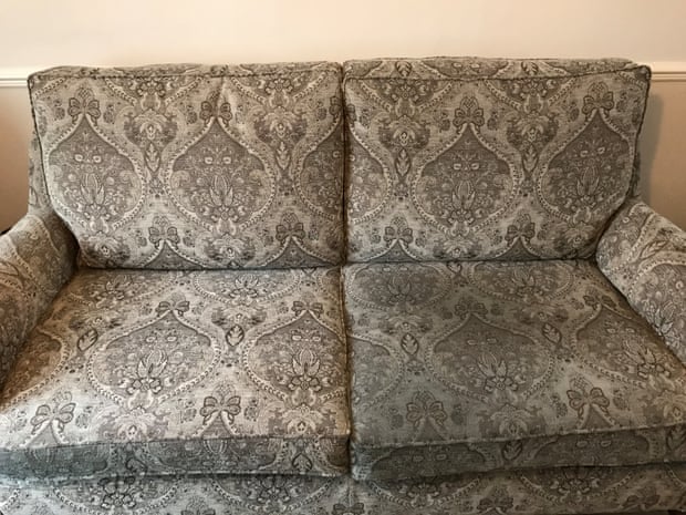 Frank and Joan Johnston’s sofa cushions