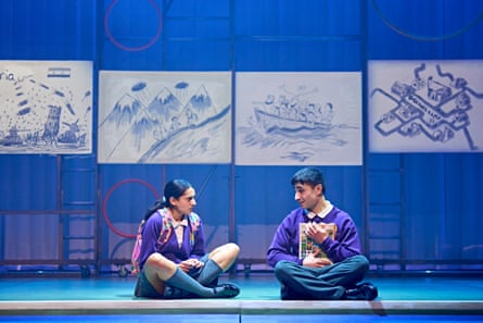 Sasha Desouza-Willock (left) and Serkan Avlik in The Boy at the Back of the Class at Rose theatre, London.