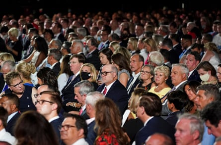 Supporters of Donald Trump packed the South Lawn of the White House for his acceptance speech at the RNC.