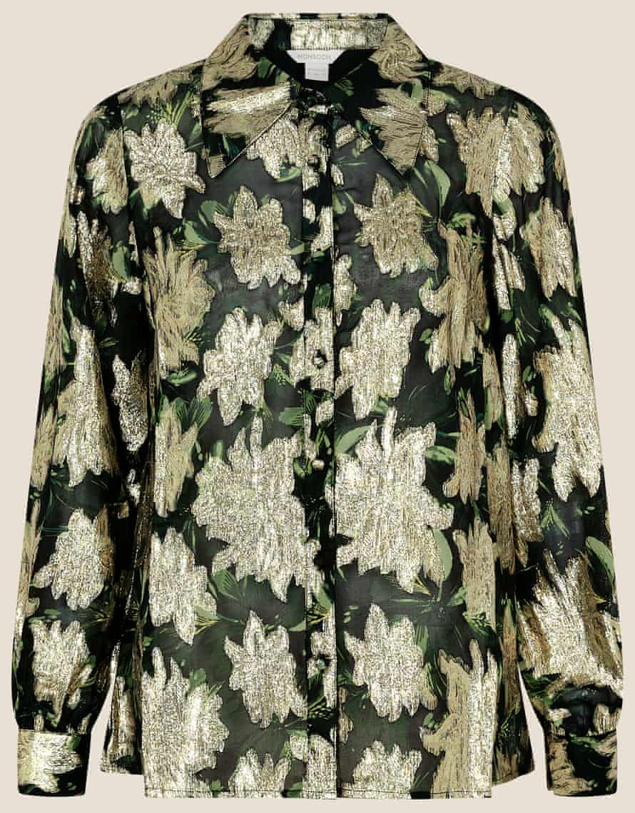 3. Theodora metallic blouse, £ 60, monsoon.co.uk