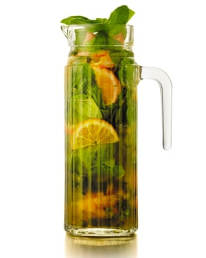 Cori Pim-Keirle’s mandarin basil shrub cooler.