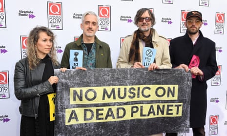 Jarvis Cocker (centre right) at the Q awards in London in 2019.