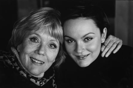 Actors Diana Rigg and daughter Rachael Stirling at the National Theatre, London, in 2005.