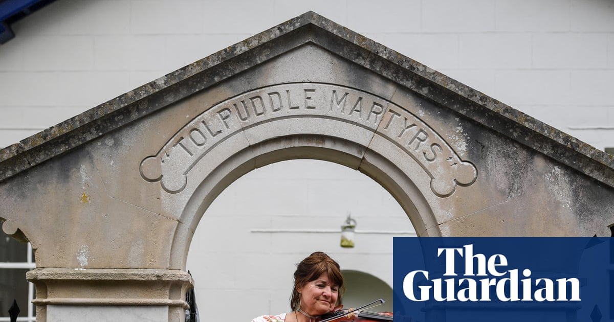 Violinist Lorraine Tillbrook at the 2020 Tolpuddle Martyrs festival. Photograph: Finnbarr Webster/Getty