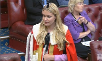 Charlotte Owen at her introduction to the House of Lords, London, 24 July 2023