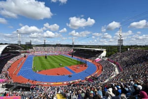 It is a lovely day to watch athletics at Alexander Stadium – in this case the women’s 1500m heats.