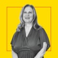 Portrait of Angela Hartnett against a yellow background