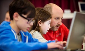 A Coder Dojo in Camden where engineers teach kids various languages and skills for free