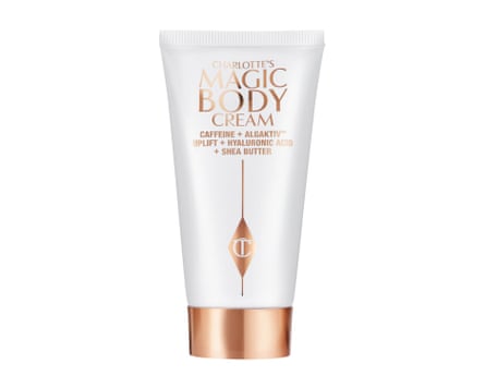 A tube of Charlotte Tilbury Charlotte’s Magic Body Cream
