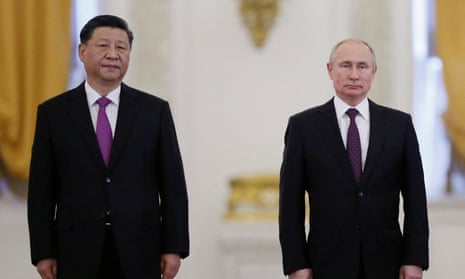The presidents of China and Russia, Xi Jinping and Vladimir Putin, in 2019.