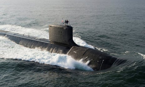 The Virginia-class USS North Dakota submarine is seen during bravo sea trials.