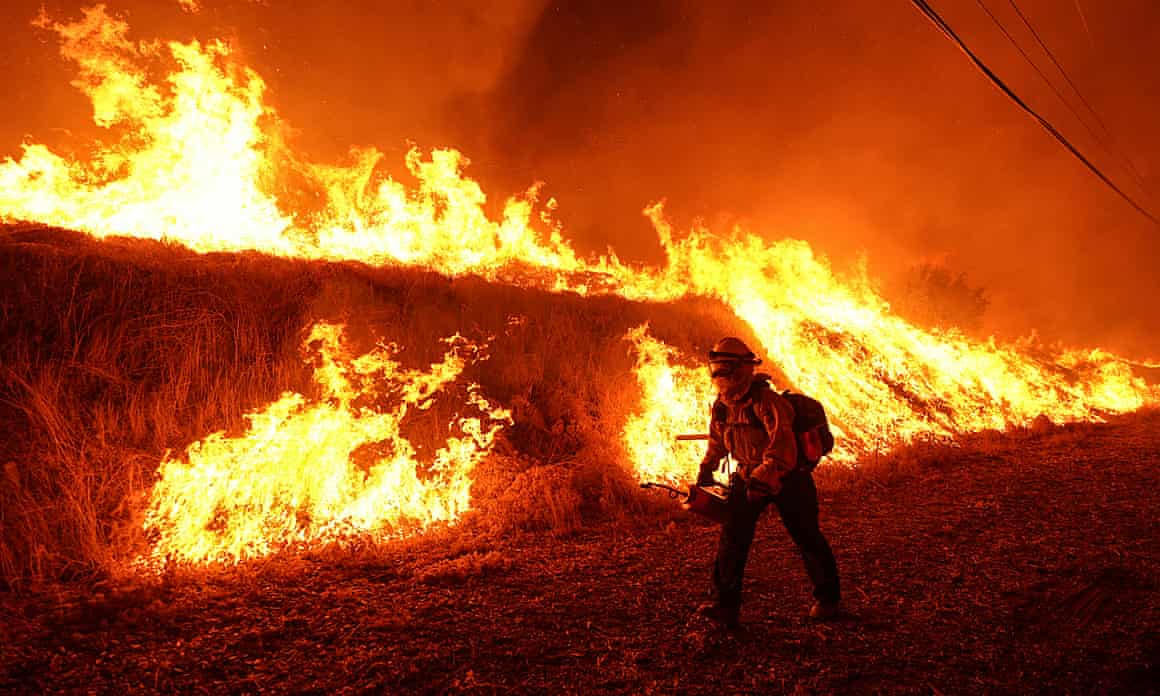 Wall of flames