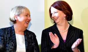 Jenny Macklin with prime minister Julia Gillard