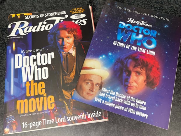How the Radio Times promoted the Doctor Who TV Movie in 1996